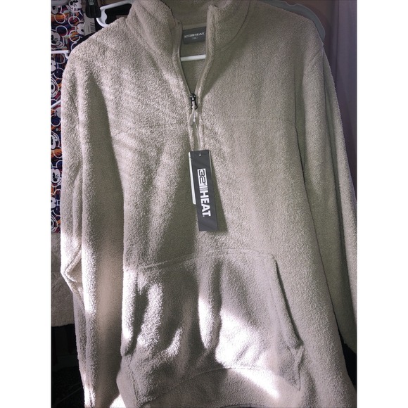 polly pocket Other - 32 Degree Heat Cool Oat Tan Mens Quarter Zip Pullover Warm Large Pocket NWT